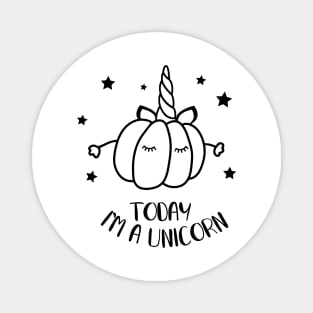 Pumpkin Unicorn Magnet